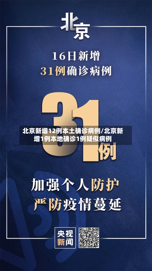 北京新增12例本土确诊病例/北京新增1例本地确诊1例疑似病例-第3张图片