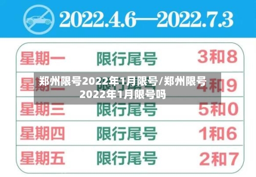 郑州限号2022年1月限号/郑州限号2022年1月限号吗-第2张图片