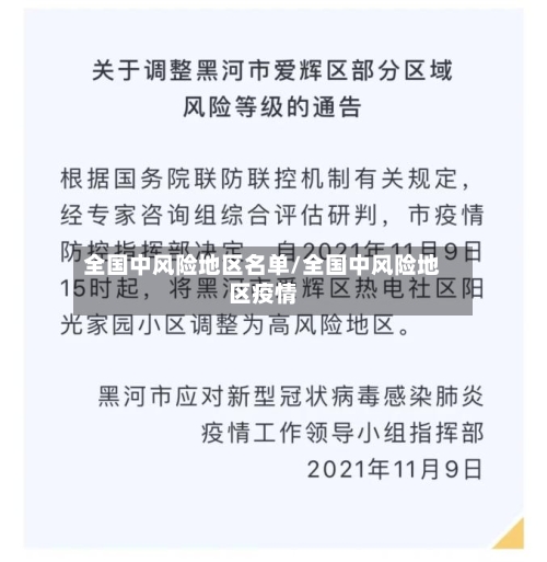 全国中风险地区名单/全国中风险地区疫情-第2张图片