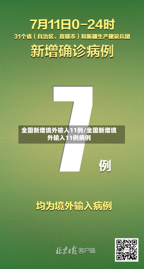 全国新增境外输入11例/全国新增境外输入11例病例