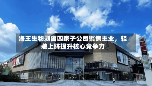 海王生物剥离四家子公司聚焦主业，轻装上阵提升核心竞争力-第2张图片