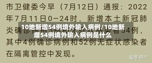10地新增54例境外输入病例/10地新增54例境外输入病例是什么-第2张图片