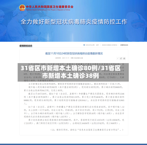 31省区市新增本土确诊80例/31省区市新增本土确诊38例-第2张图片