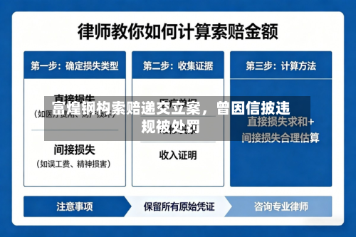富煌钢构索赔递交立案，曾因信披违规被处罚-第2张图片