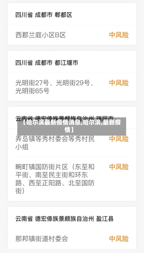 【哈尔滨最新疫情消息,哈尔滨,最新疫情】