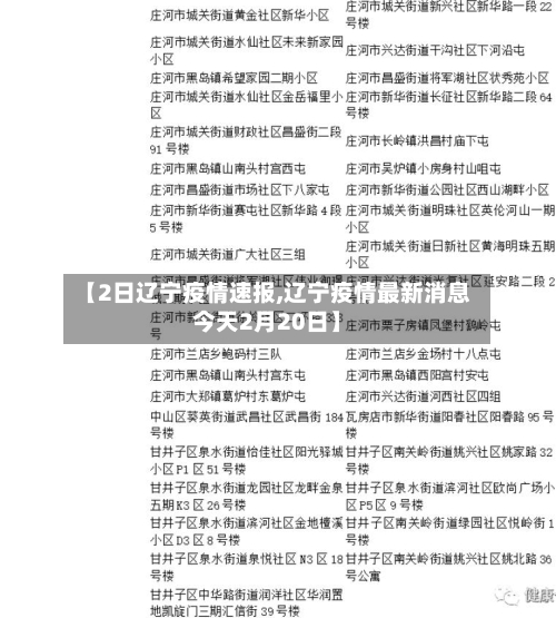 【2日辽宁疫情速报,辽宁疫情最新消息今天2月20日】-第2张图片