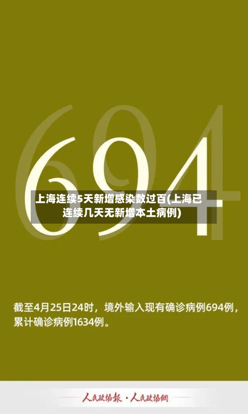 上海连续5天新增感染数过百(上海已连续几天无新增本土病例)-第2张图片