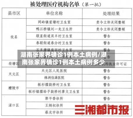 湖南张家界确诊1例本土病例/湖南张家界确诊1例本土病例多少-第3张图片