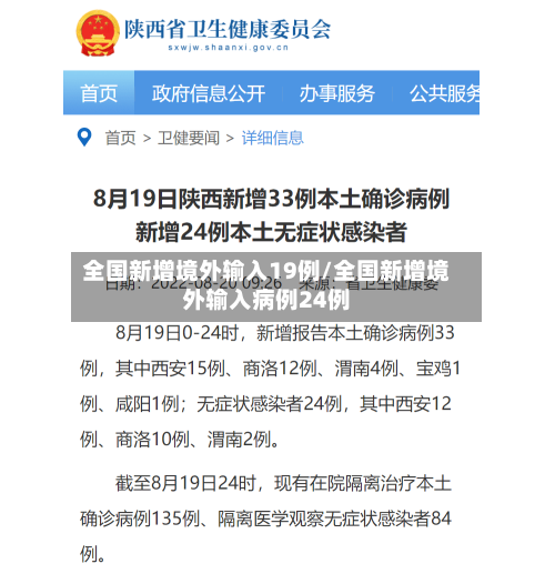 全国新增境外输入19例/全国新增境外输入病例24例-第3张图片