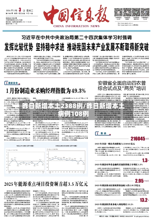 昨日新增本土2388例/昨日新增本土病例108例-第2张图片