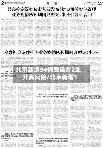 北京新增54例感染者2地升高风险/北京新增1