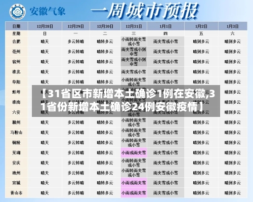 【31省区市新增本土确诊1例在安徽,31省份新增本土确诊24例安徽疫情】-第2张图片