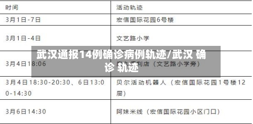 武汉通报14例确诊病例轨迹/武汉 确诊 轨迹-第2张图片