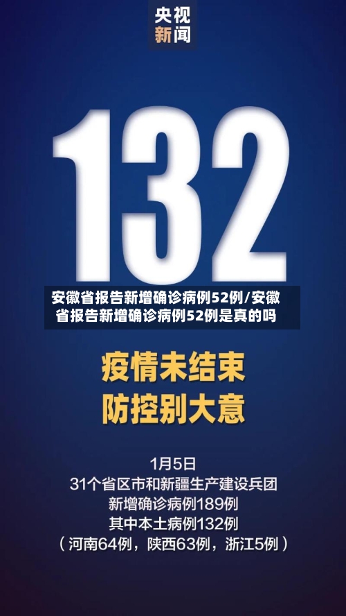 安徽省报告新增确诊病例52例/安徽省报告新增确诊病例52例是真的吗-第2张图片