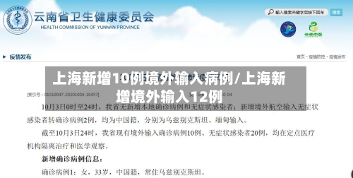 上海新增10例境外输入病例/上海新增境外输入12例