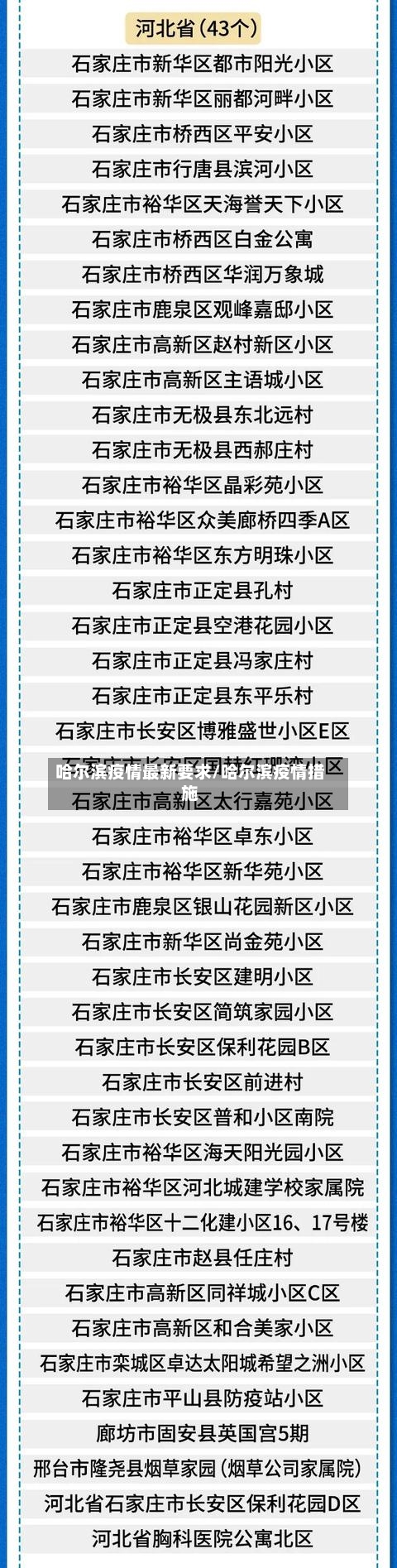 哈尔滨疫情最新要求/哈尔滨疫情措施
