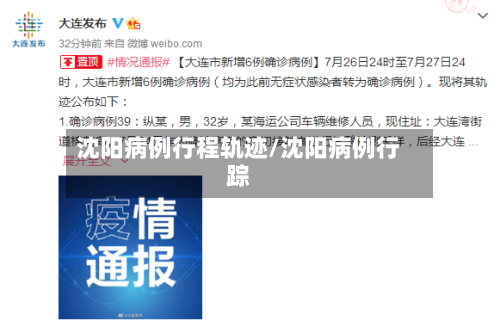 沈阳病例行程轨迹/沈阳病例行踪