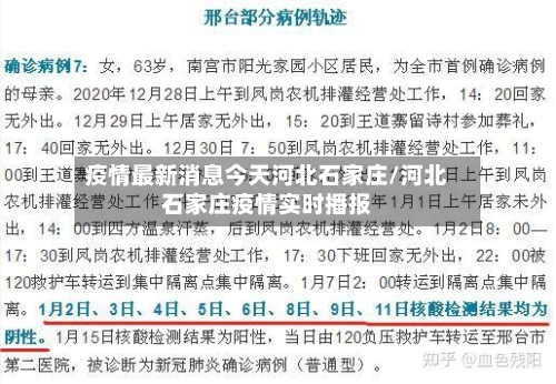 疫情最新消息今天河北石家庄/河北石家庄疫情实时播报